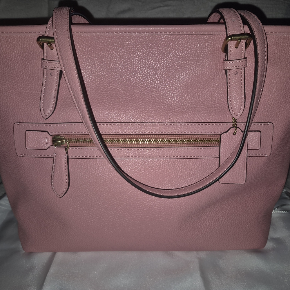 Coach Pink Pebbled Leather Tote